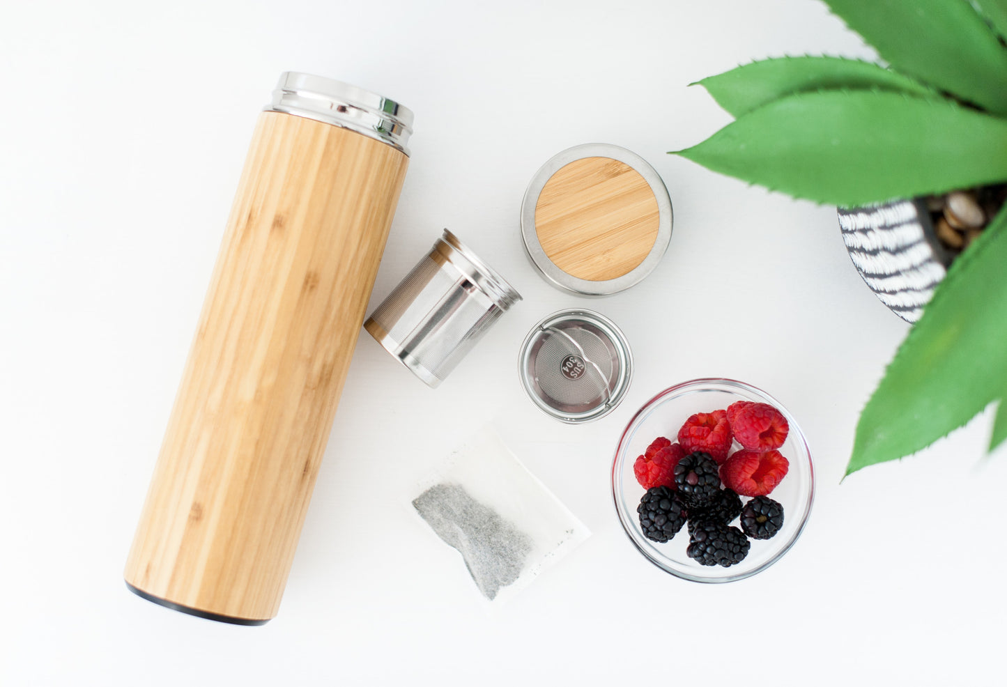 Dog DAD Bamboo Water Bottle