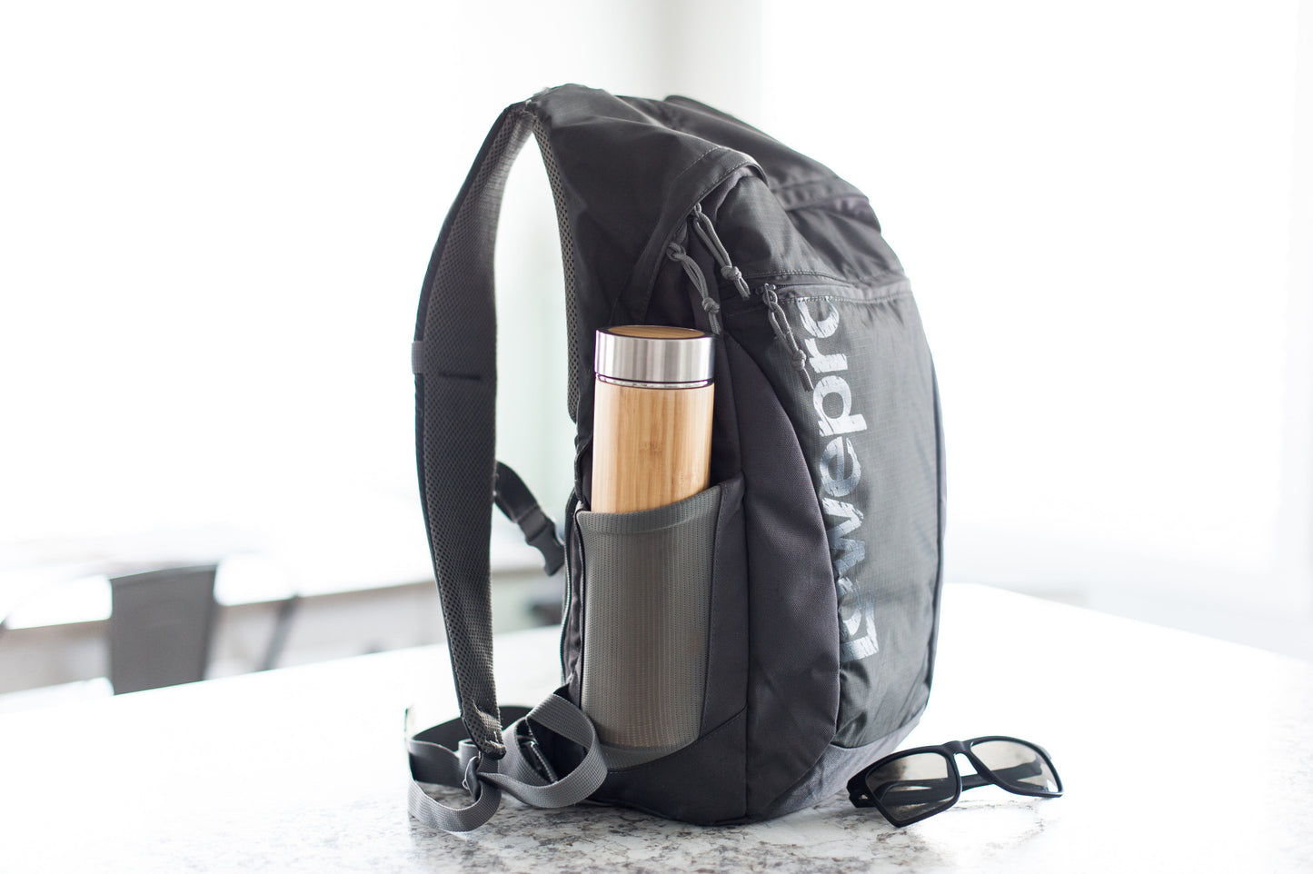 Dog DAD Bamboo Water Bottle