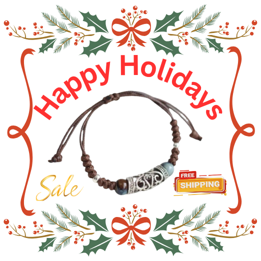 Knit Weave Design with a Hollow Alloy Charm Bracelet Adjustable Bangle Bracelet Men and Women