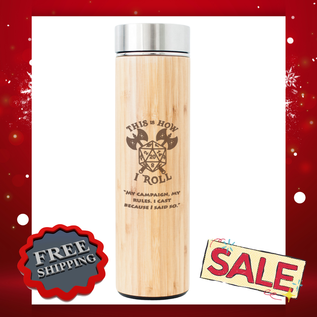D&D Bamboo Water Bottle