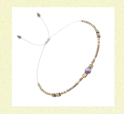 Braided Rope Bracelet Handmade Tiny Bead Friendship