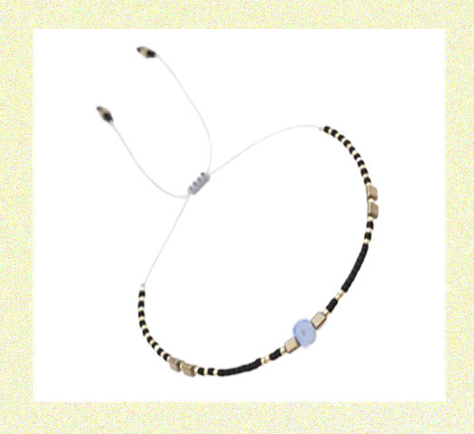 Braided Rope Bracelet Handmade Tiny Bead Friendship and Love