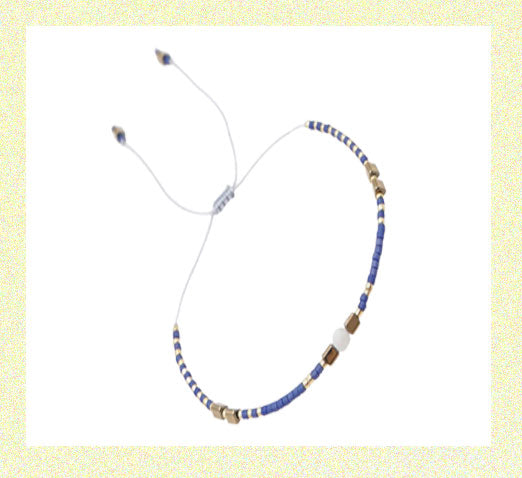 Braided Rope Bracelet Handmade Tiny Bead Friendship and Love