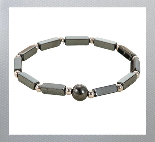 Hematite Crystal Beads Hand Bracelet Healing Anxiety Balance stretch band Man/Women