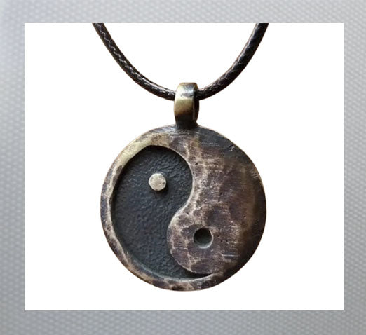 Men's Yin Yang Charm Pendant Necklace Chinese Tai Chi Necklace Zinc Alloy Black/Copper