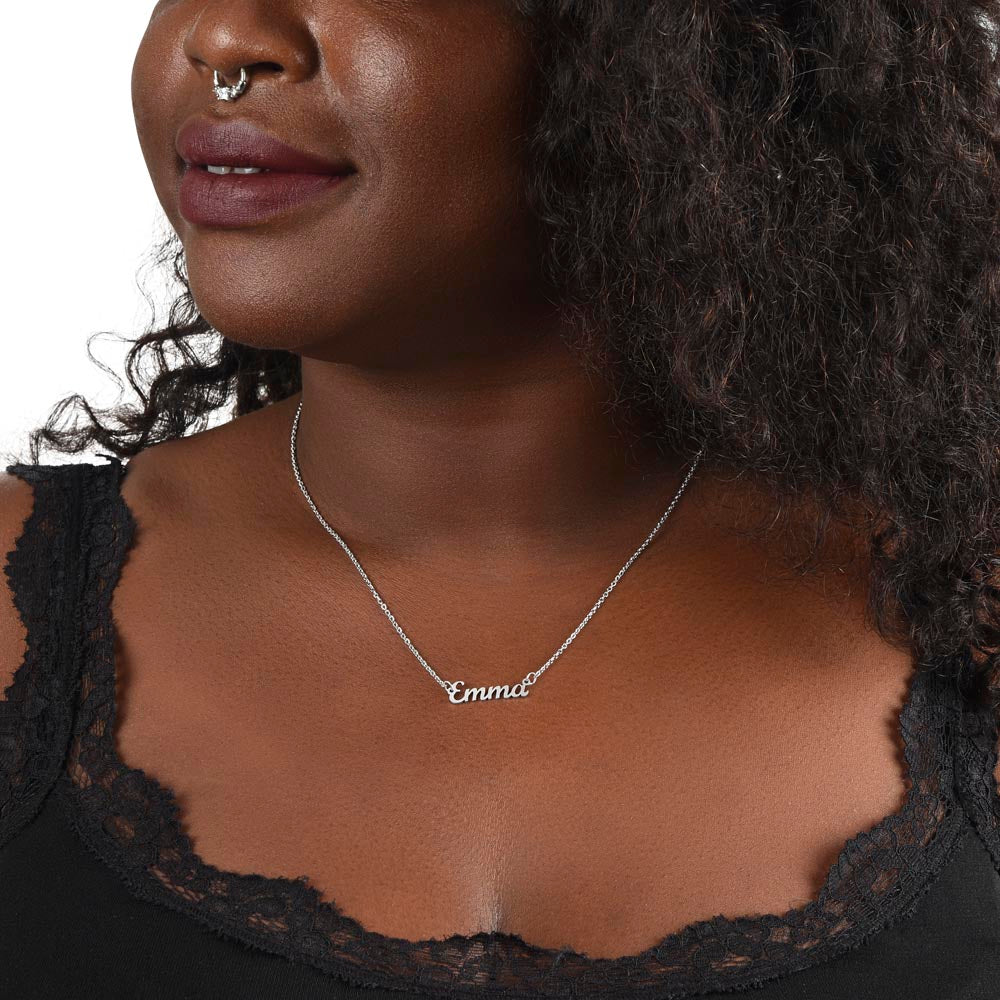 Luxury Personalized Name Necklace for Women – Custom Gold or Silver – A Gift They’ll Treasure Forever