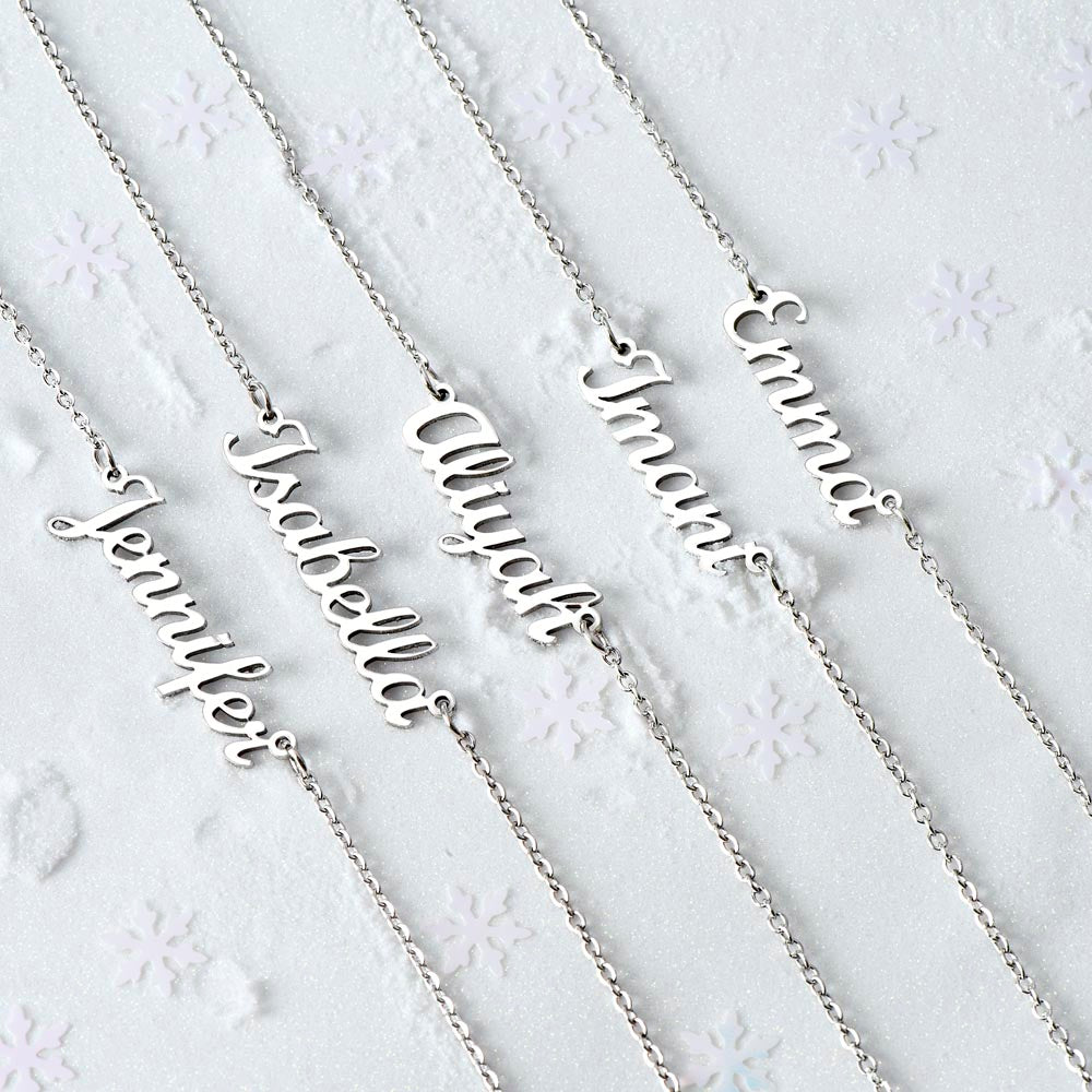 Luxury Personalized Name Necklace for Women – Custom Gold or Silver – A Gift They’ll Treasure Forever
