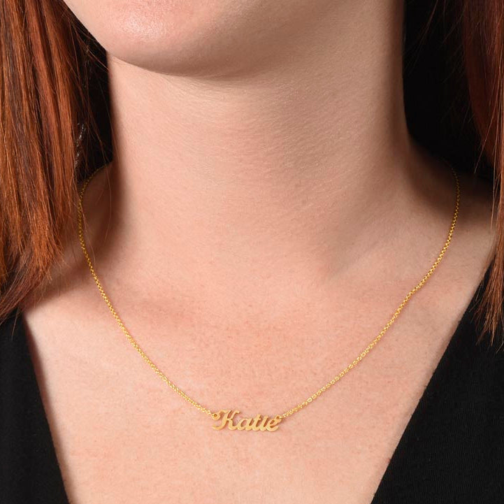 Luxury Personalized Name Necklace for Women – Custom Gold or Silver – A Gift They’ll Treasure Forever