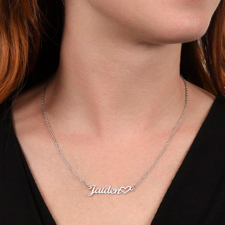 Luxury Personalized Heart Name Necklace — The Gift She’ll Never Want to Take Off