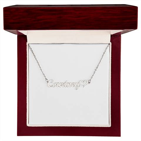 Luxury Personalized Heart Name Necklace — The Gift She’ll Never Want to Take Off