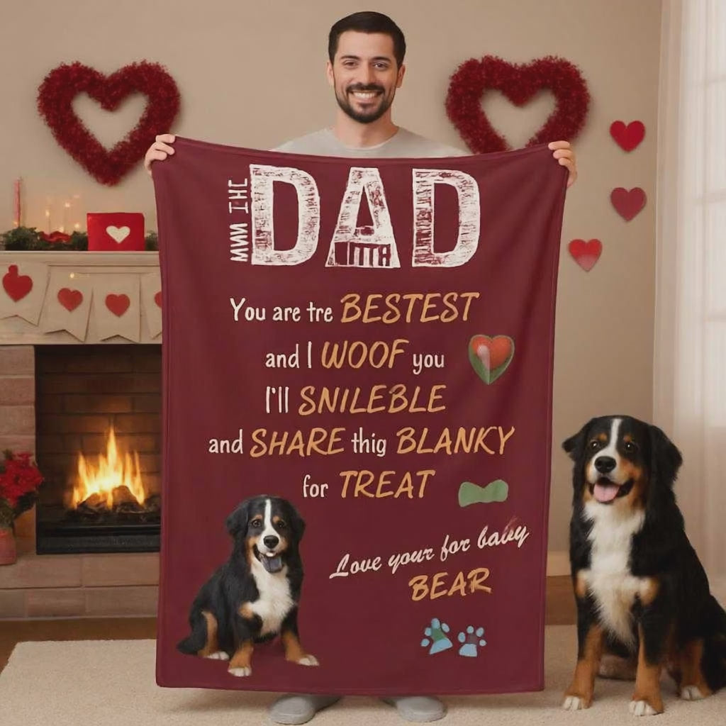 White Sherpa Polar fleece blanket Double layer 60x80 DAD