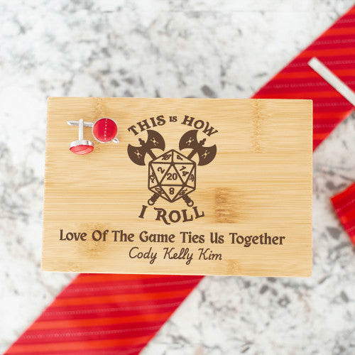 Custom Design D&D Tie Box with kids names