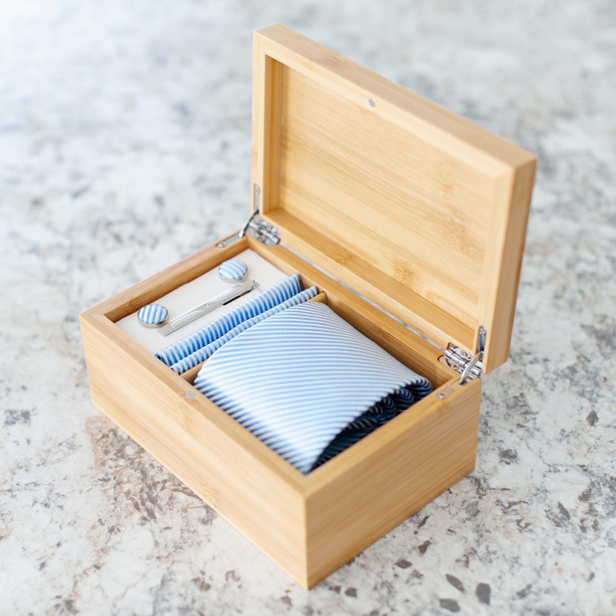 Custom Design Bamboo Tie Box Super Dad