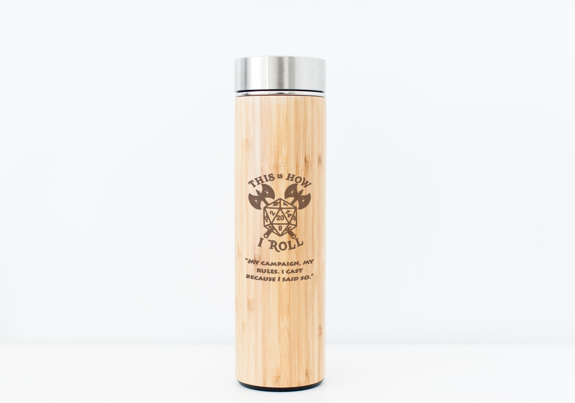 D&D Bamboo Water Bottle