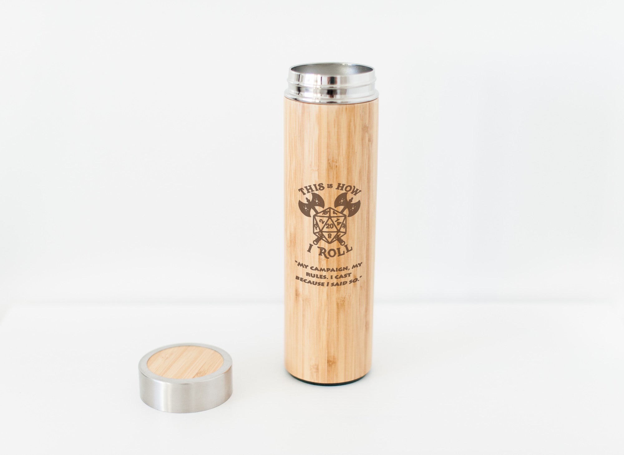 D&D Bamboo Water Bottle