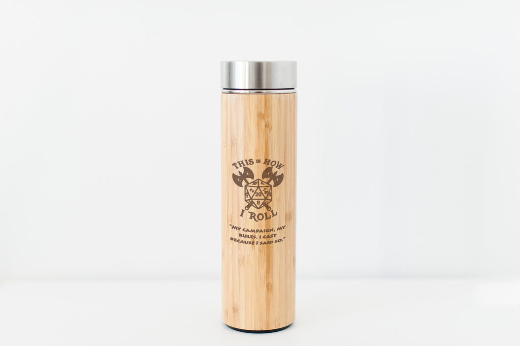 D&D Bamboo Water Bottle