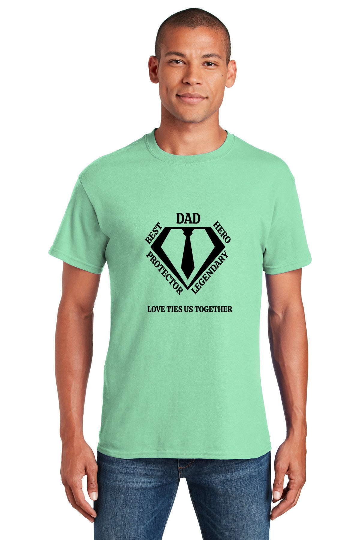 DAD T-Shirt Best Hero Protector Legendary