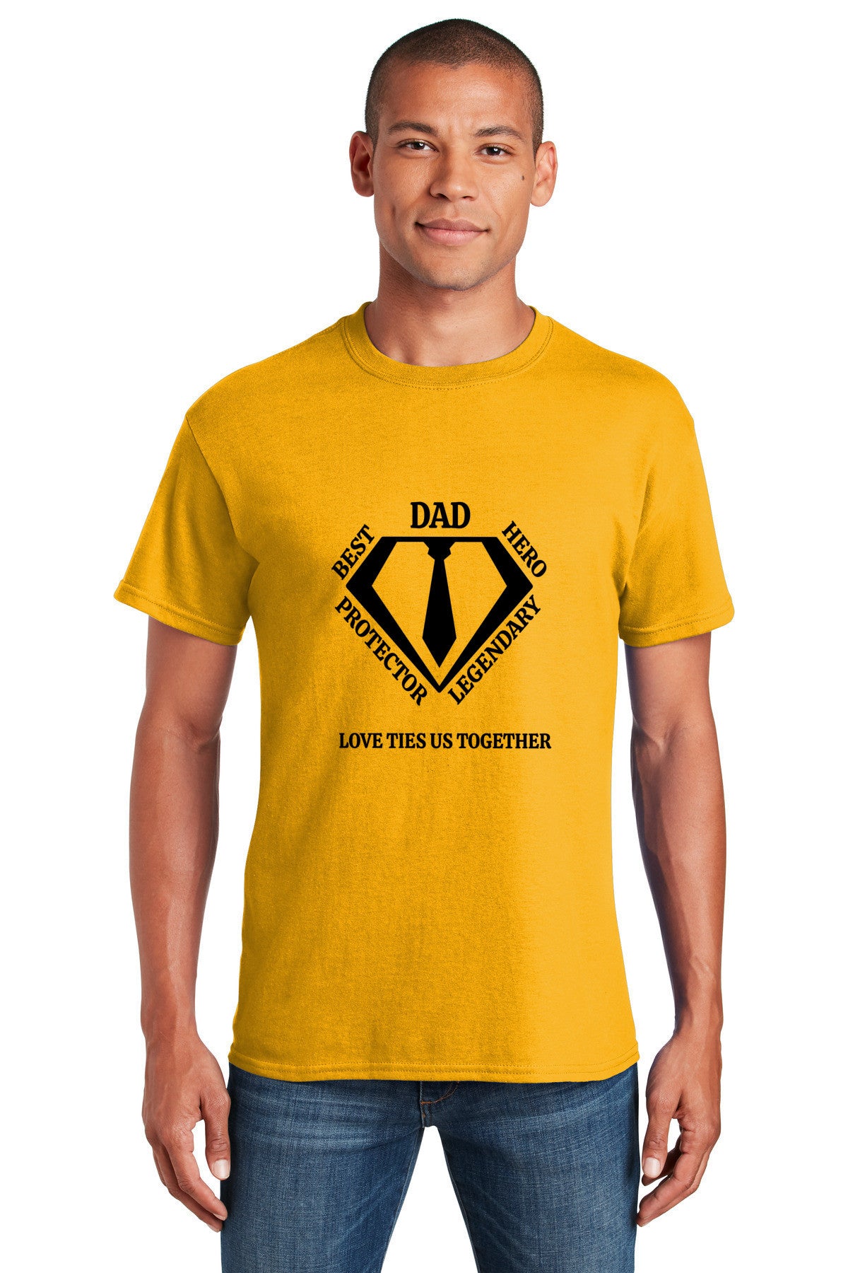 DAD T-Shirt Best Hero Protector Legendary