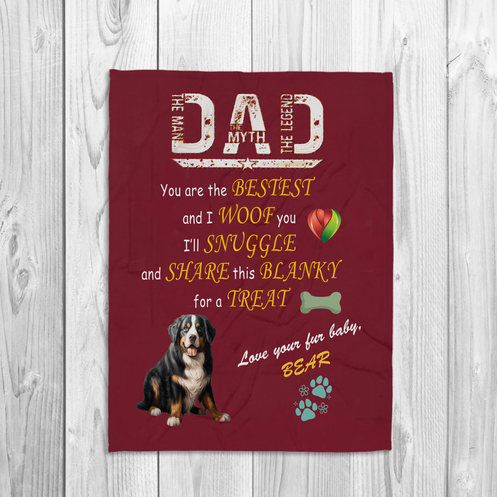 White Sherpa Polar fleece blanket Double layer 60x80 DAD