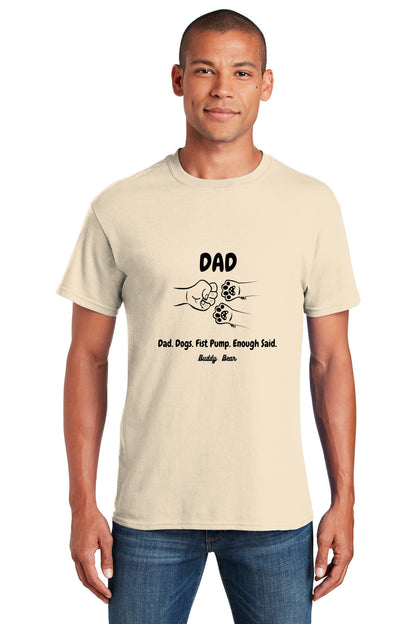 Dad Dog Paws Fist Pump Shirt