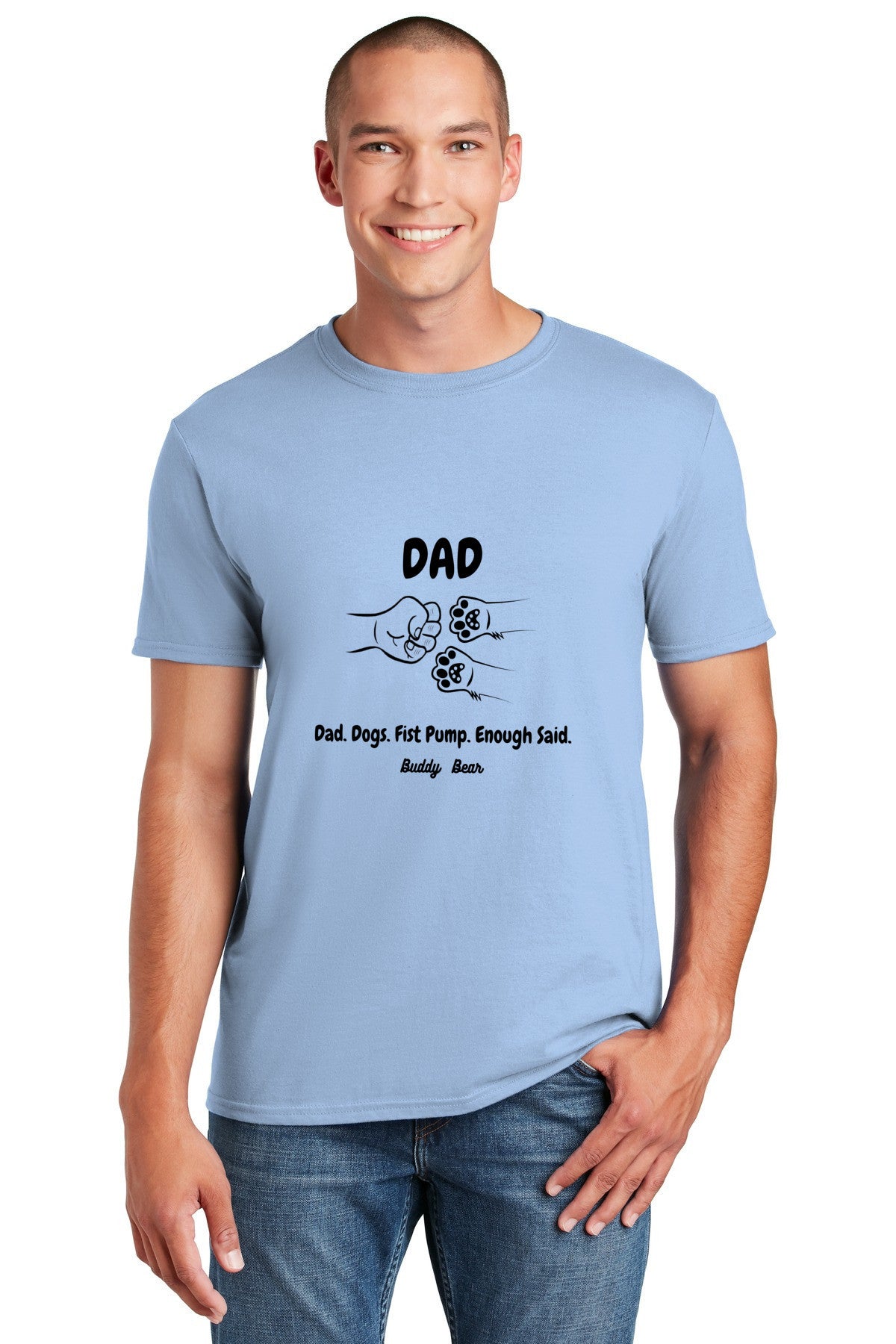 Dad Dog Paws Fist Pump Shirt