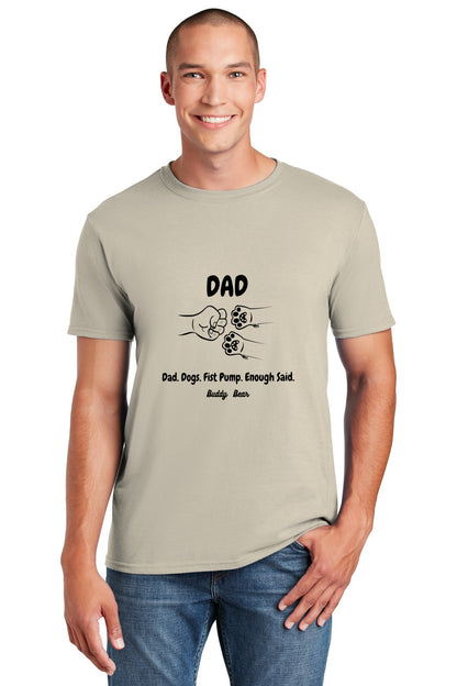 Dad Dog Paws Fist Pump Shirt