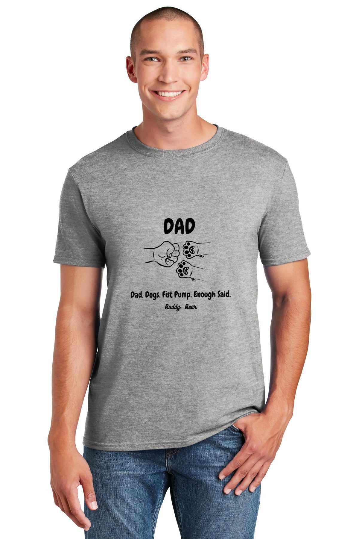 Dad Dog Paws Fist Pump Shirt