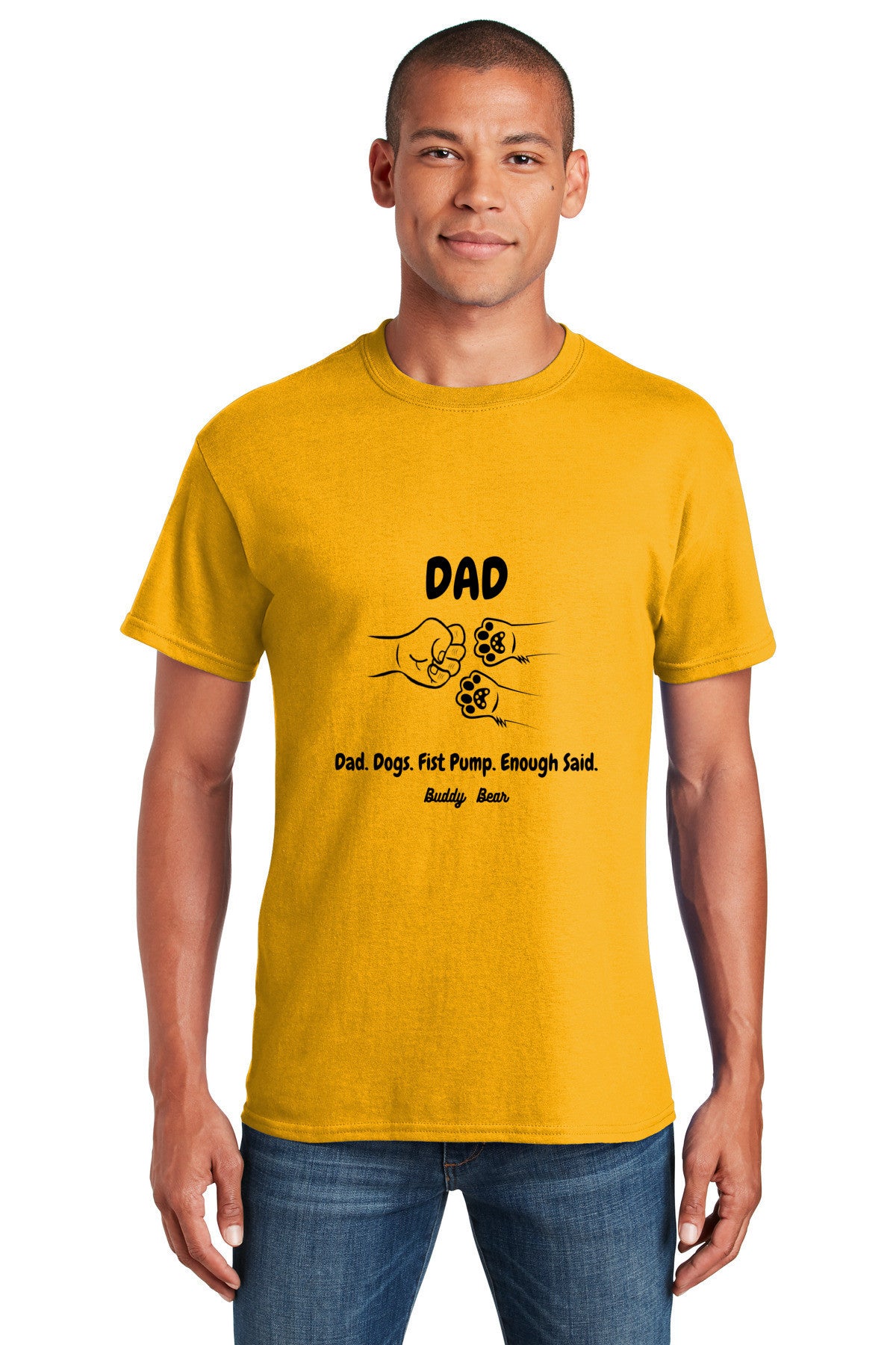Dad Dog Paws Fist Pump Shirt