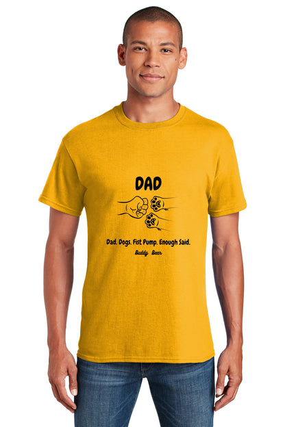 Dad Dog Paws Fist Pump Shirt
