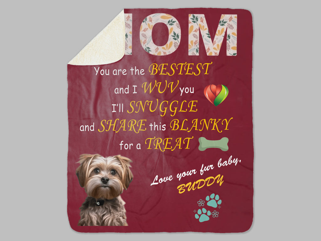 White Sherpa Polar fleece blanket Double layer 60x80 MOM