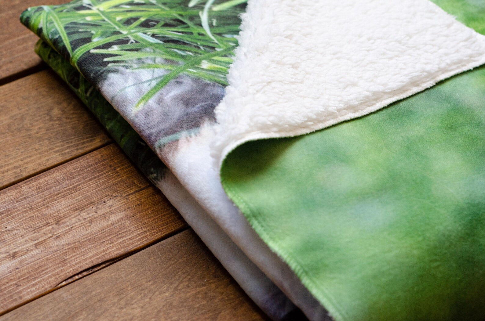 White Sherpa Polar fleece blanket Double layer 60x80 DAD