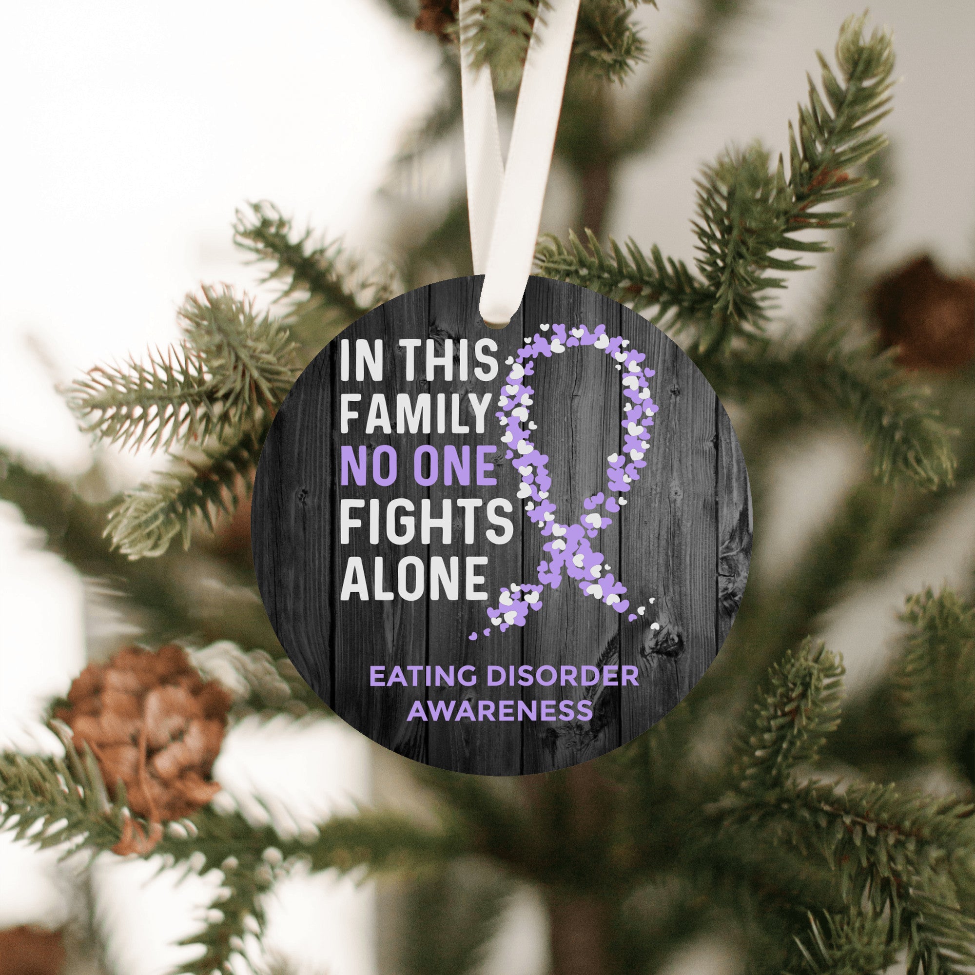 Eating Disorder Awareness Christmas Ornament
