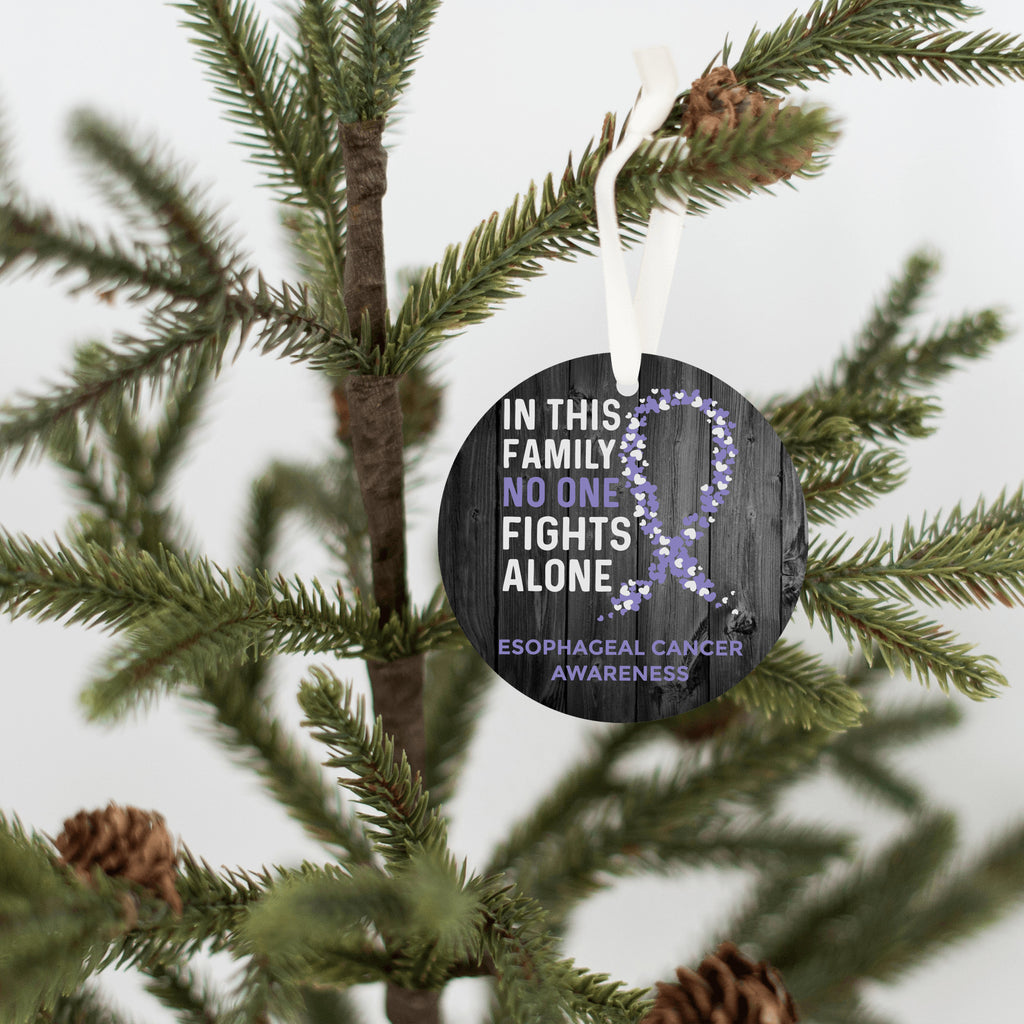 Esophageal Cancer Awareness Christmas Ornament