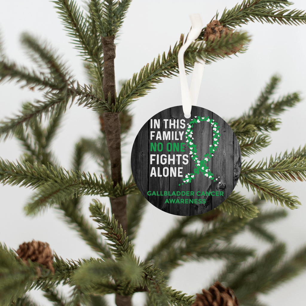 Gallbladder Cancer Awareness Christmas Ornament