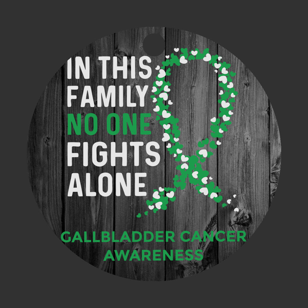 Gallbladder Cancer Awareness Christmas Ornament