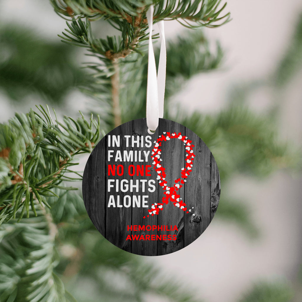 Hemophilia Awareness Christmas Ornament