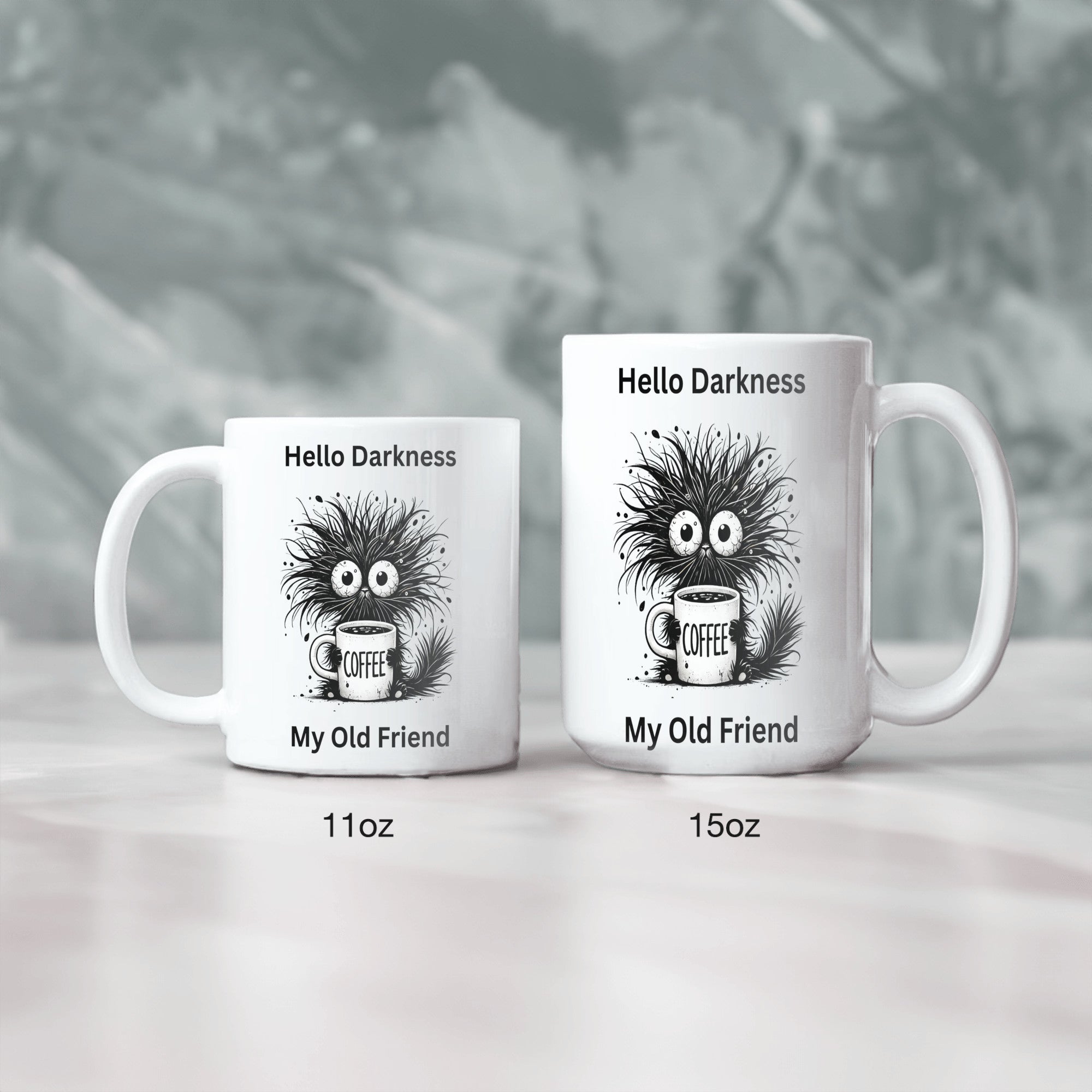 Ceramic Mug Hello Darkness My Old Friend