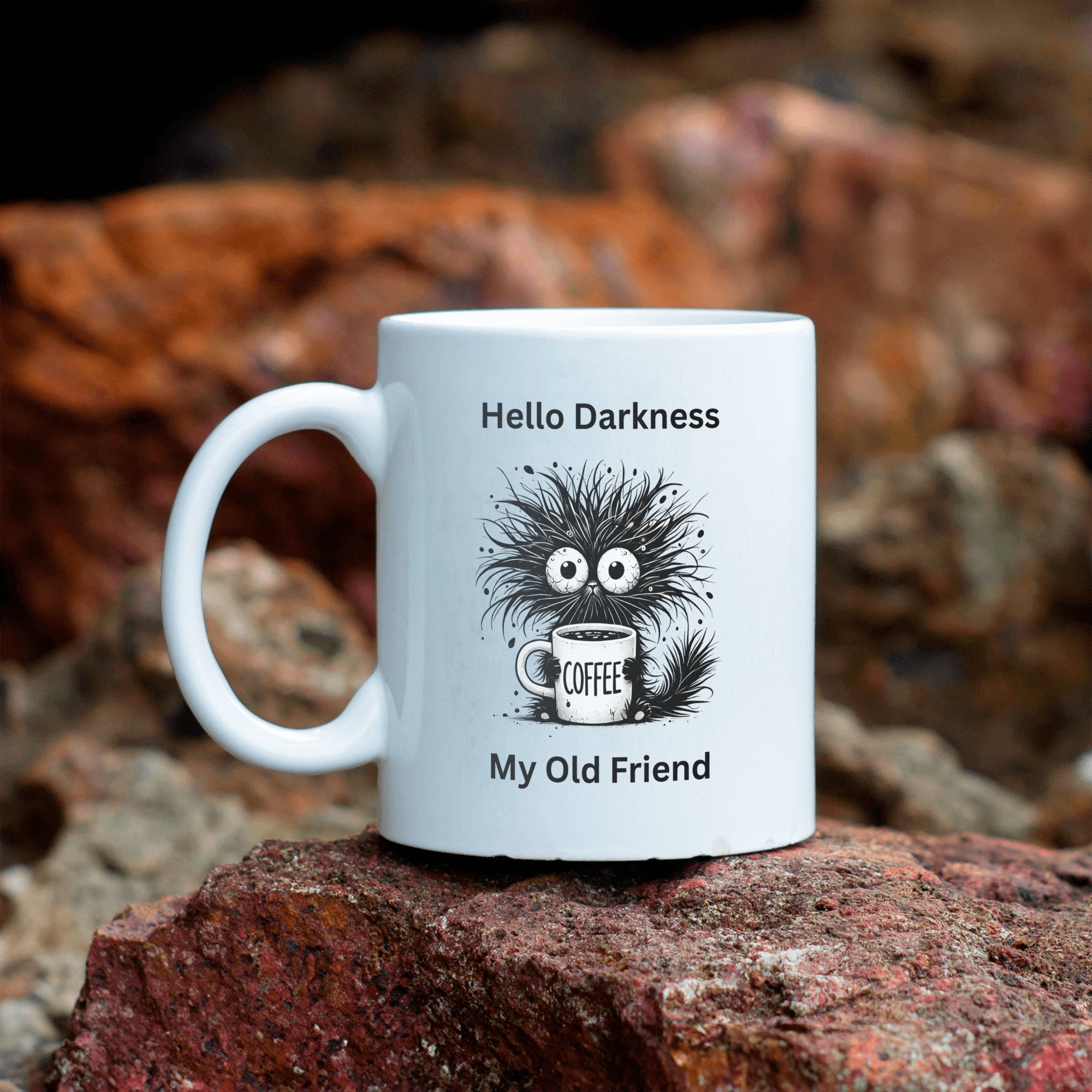 Ceramic Mug Hello Darkness My Old Friend