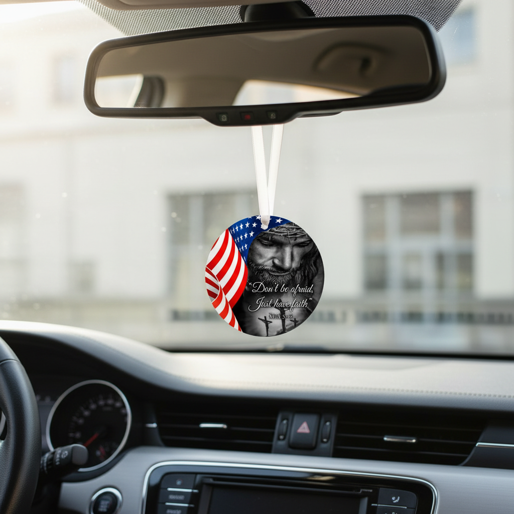 Don't Be Afraid Christmas Ornament and Car Accessories Rear View Mirror Ornament