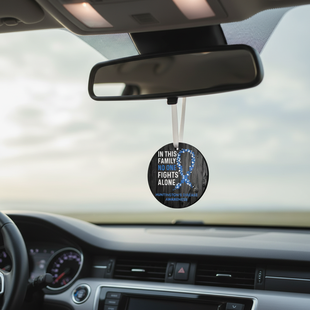 Huntington's Disease Awareness Christmas Ornament and Car Accessories Rear View Mirror Ornament