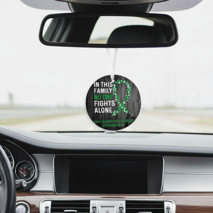 Gallbladder Cancer Awareness Christmas Ornament and Car Accessories Rear View Mirror Ornament