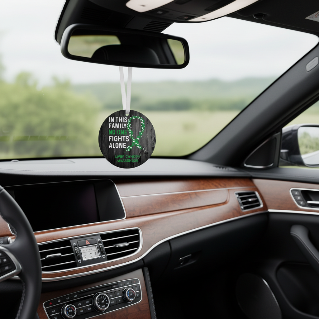 Liver Disease Awareness Christmas Ornament and car accessories