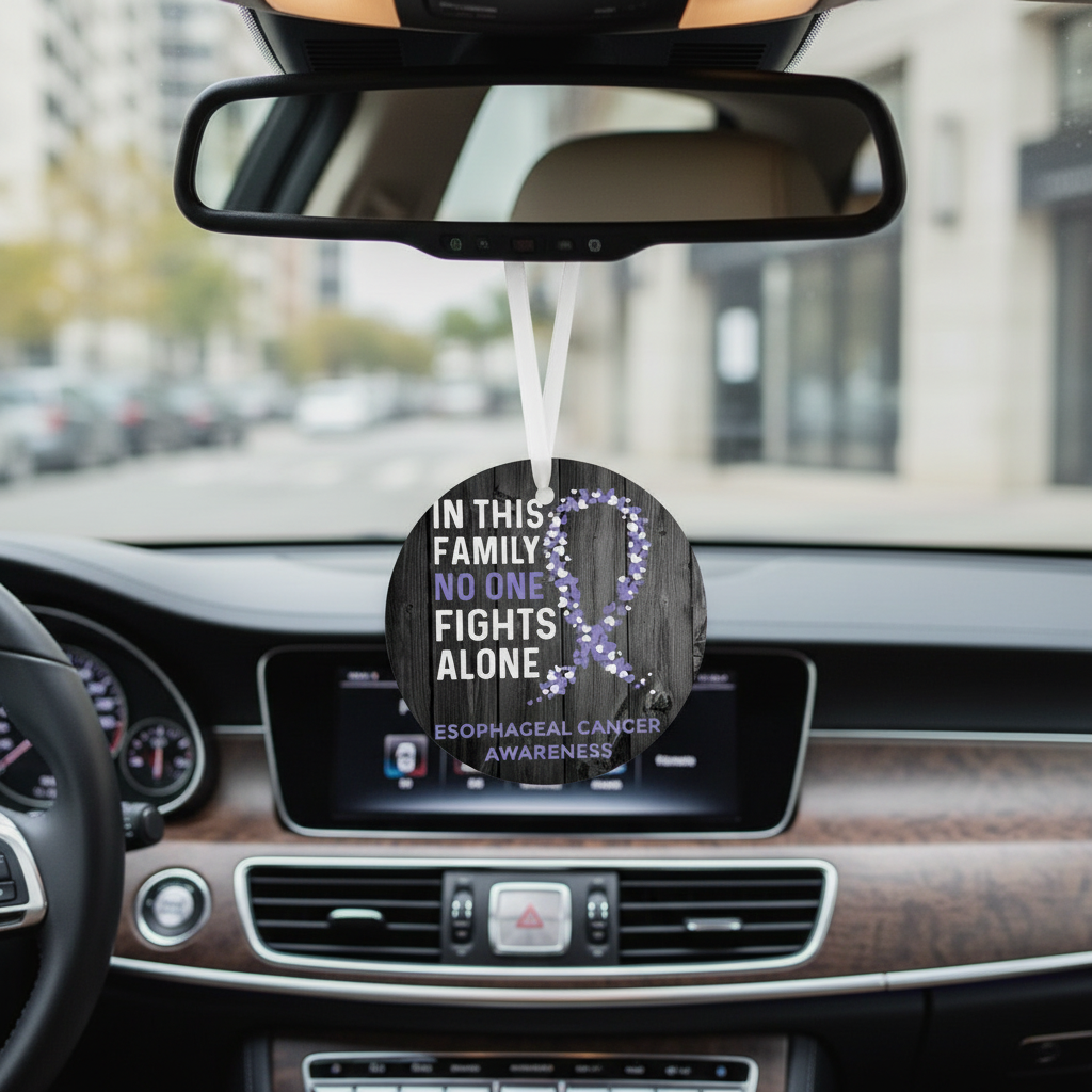 Esophageal Cancer Awareness Christmas Ornament and Car Accessories Rear View Mirror Ornament
