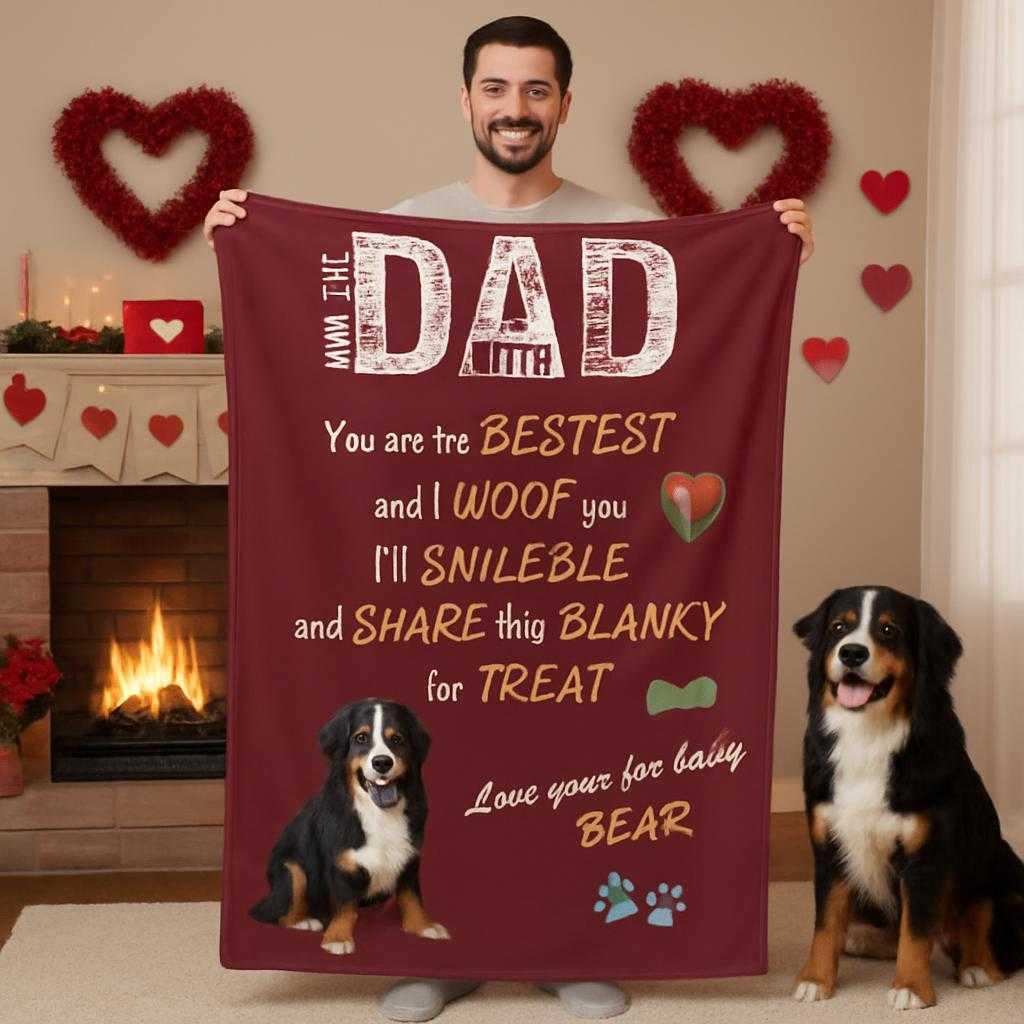 White Sherpa Polar fleece blanket Double layer 60x80 DAD