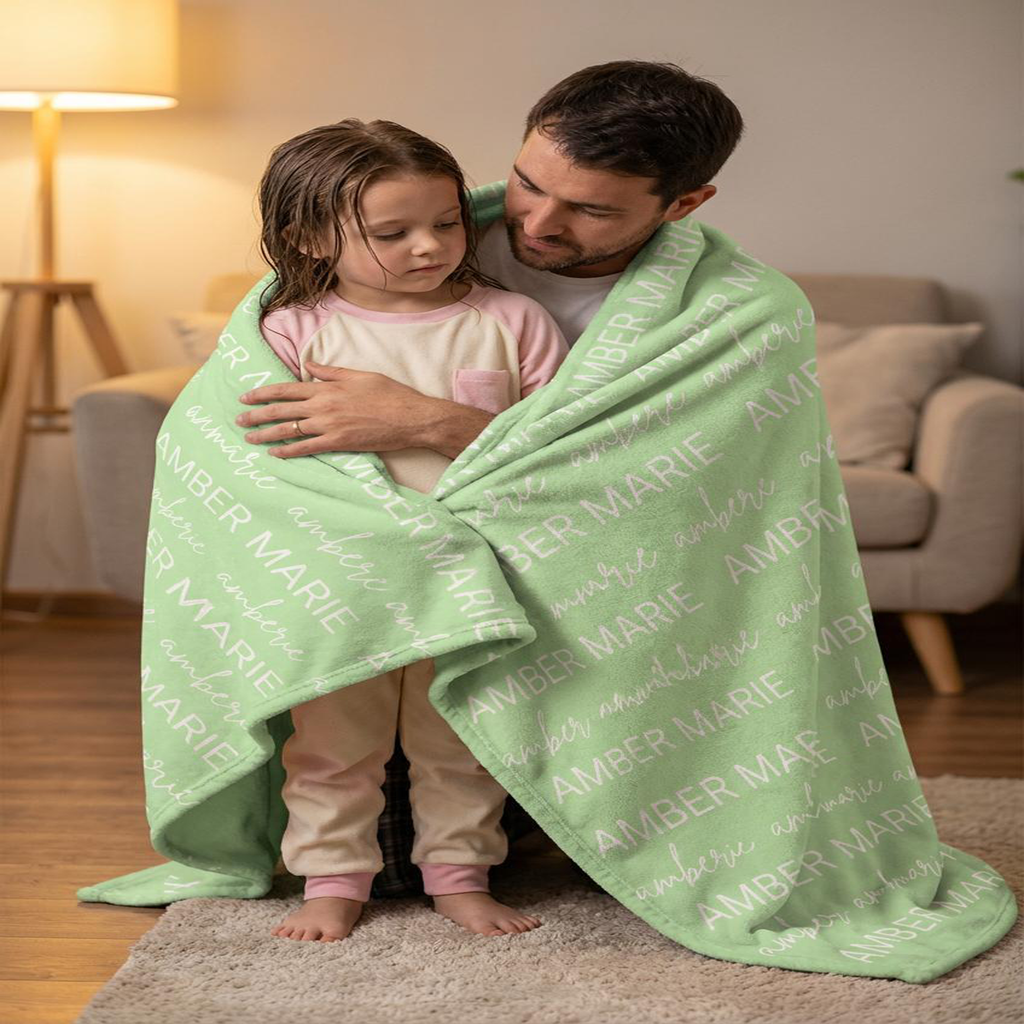 Custom Baby Gift – Personalized Baby Name Blanket, Custom Baby Blanket with Name, Newborn Hospital Blanket, Baby Name Swaddle, Toddler and beyond